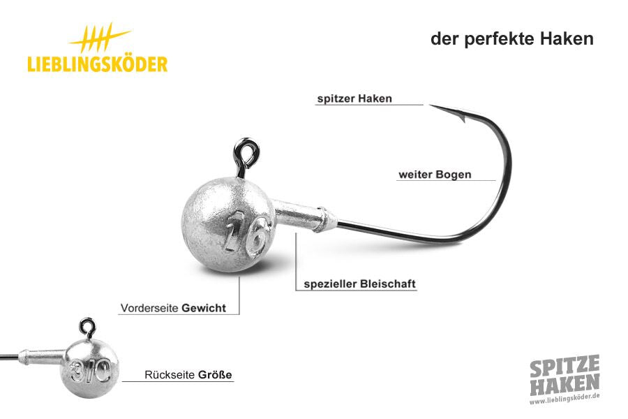 Lieblingskoeder Spitze Haken 1 4g