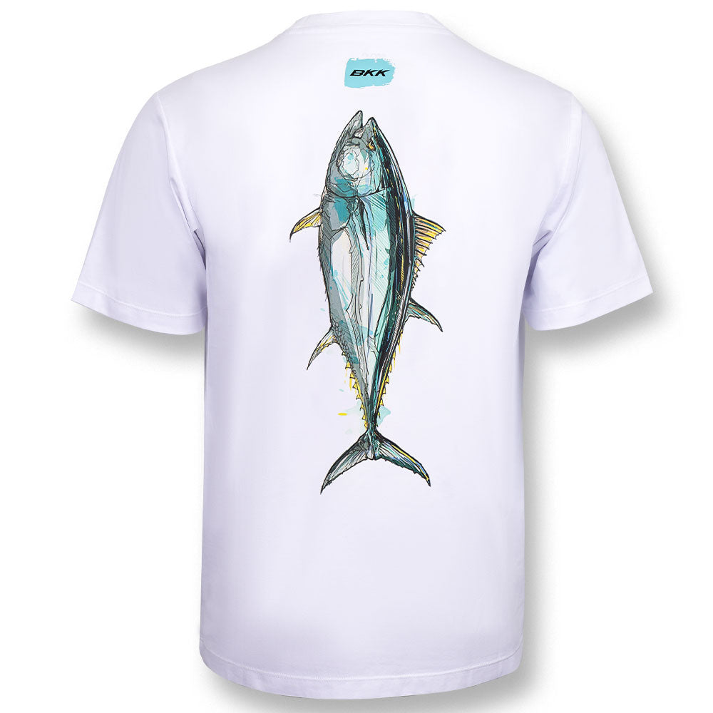 BKK-Short-Sleeve-Casual-Shirt-Tuna-White-Rueckseite S / M / L / XL / XXL / XXXL / XXXXL