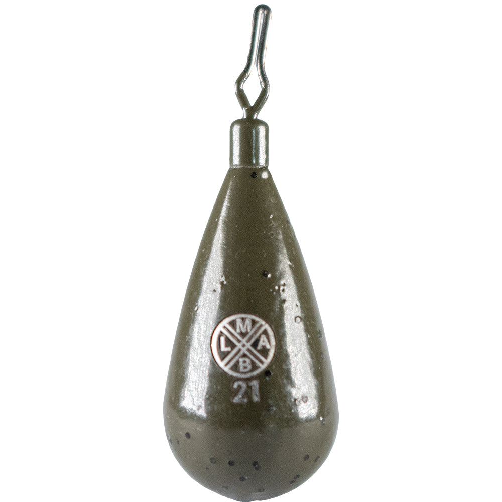 LMAB Tungsten Drop Shot Tear Green Pumpkin einzeln