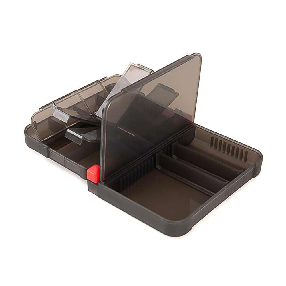 Fox-Rage-Accessory-Box-Medium- Full Compartment Aufgeklappt-Alle-Kammern-Offen