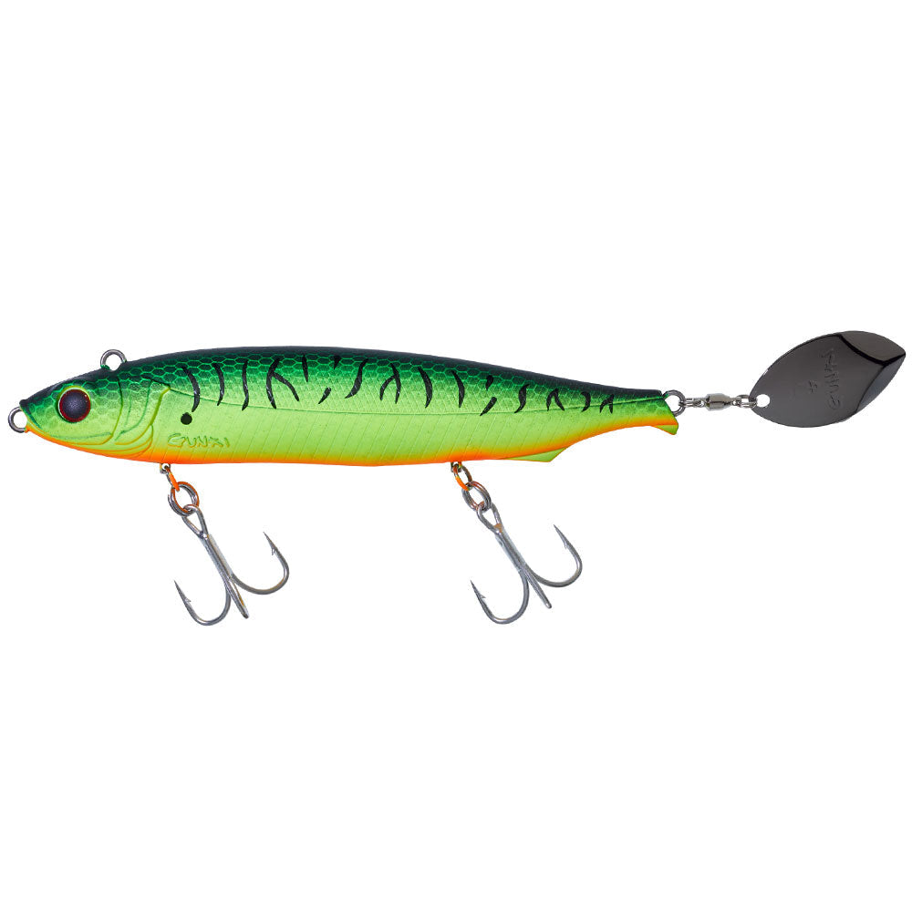 Gunki-Drag-Spin-130-S-Mat-Fire-Tiger