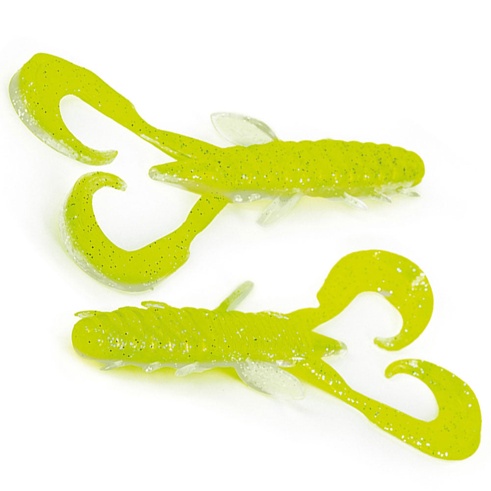 Molix-Freaky-Craw-UV-Chartreuse-Wakasagi 2'8" / 7.0 cm