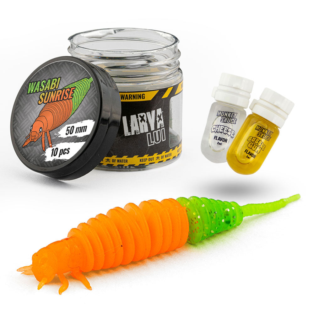 Monkey Lures Larva Lui 50 mm Wasabi Sunrise