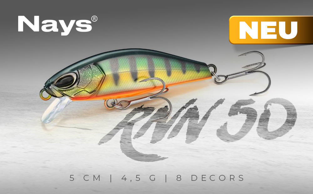 Der neue RNN 50 von Nays, perfekt zum Barsch- und Forellenangeln.