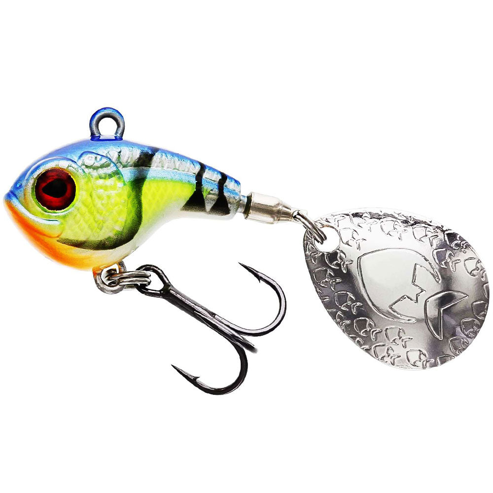 Westin DropBite Spin Tail Jig 2,6 cm 8 g Chartreuse Blue Craw