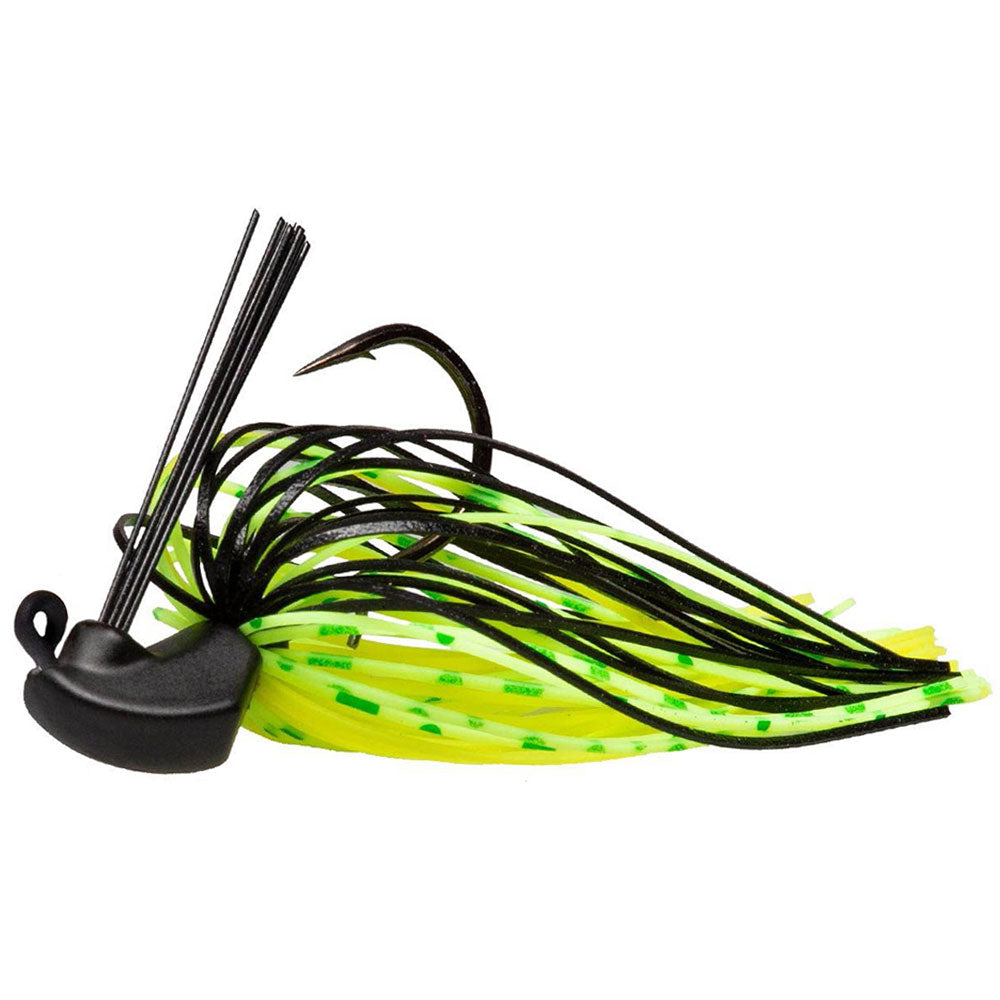 Zeck-Skirted-Jig-Chartreuse-Party 1/0 5 7 10 g 3/0 7 10 14 g