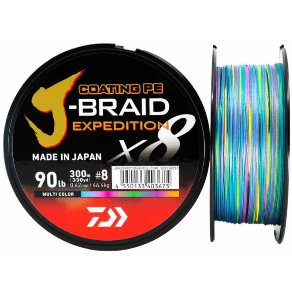Daiwa J-Braid Exped. X8E / 300 m Multicolor