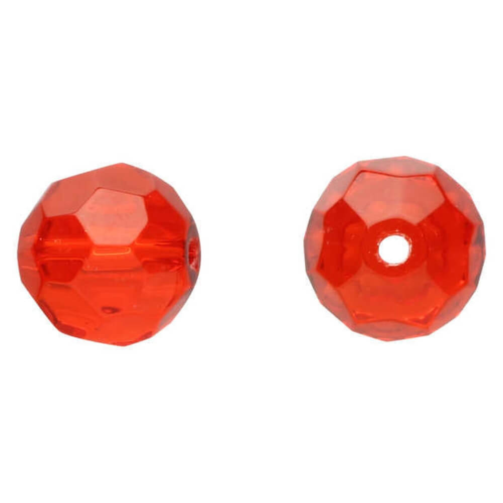 DEKA Glass Beads Red rote Glasperlen