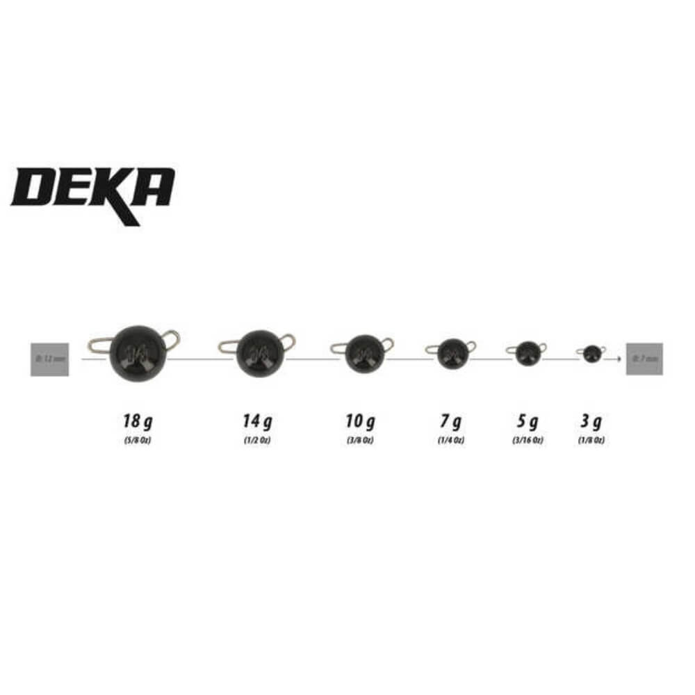 DEKA Tungsten Chebu Sinker (Black) Grafik