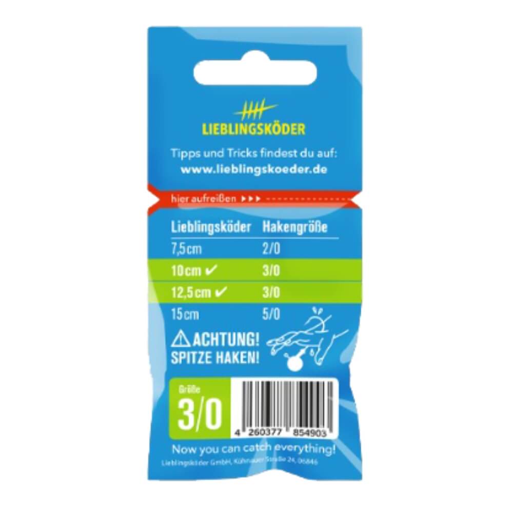 Lieblingsköder Spitze Haken 3/0 Back