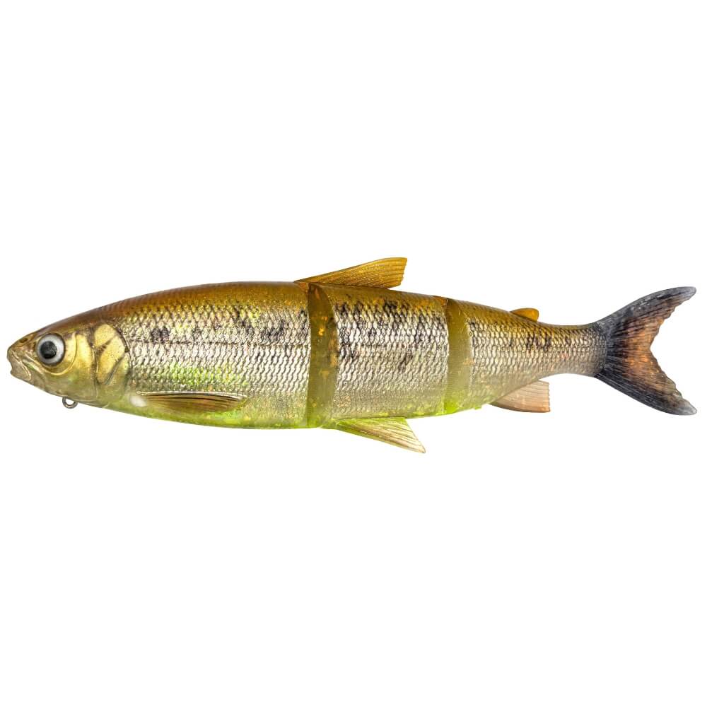 Savage Gear 3D Line Thru Whitefish 17 cm / 22 cm / 27 cm Brown Chartreuse