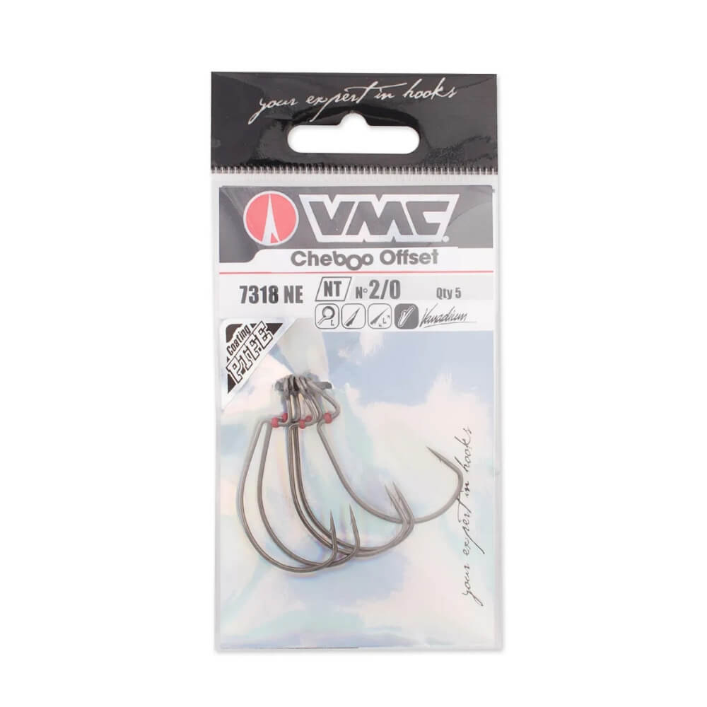 VMC Cheboo Offset Hook (7318NE) Verpackung #4 / #2 / #1 / 1/0 / 2/0 / 3/0 / 4/0 / 5/0