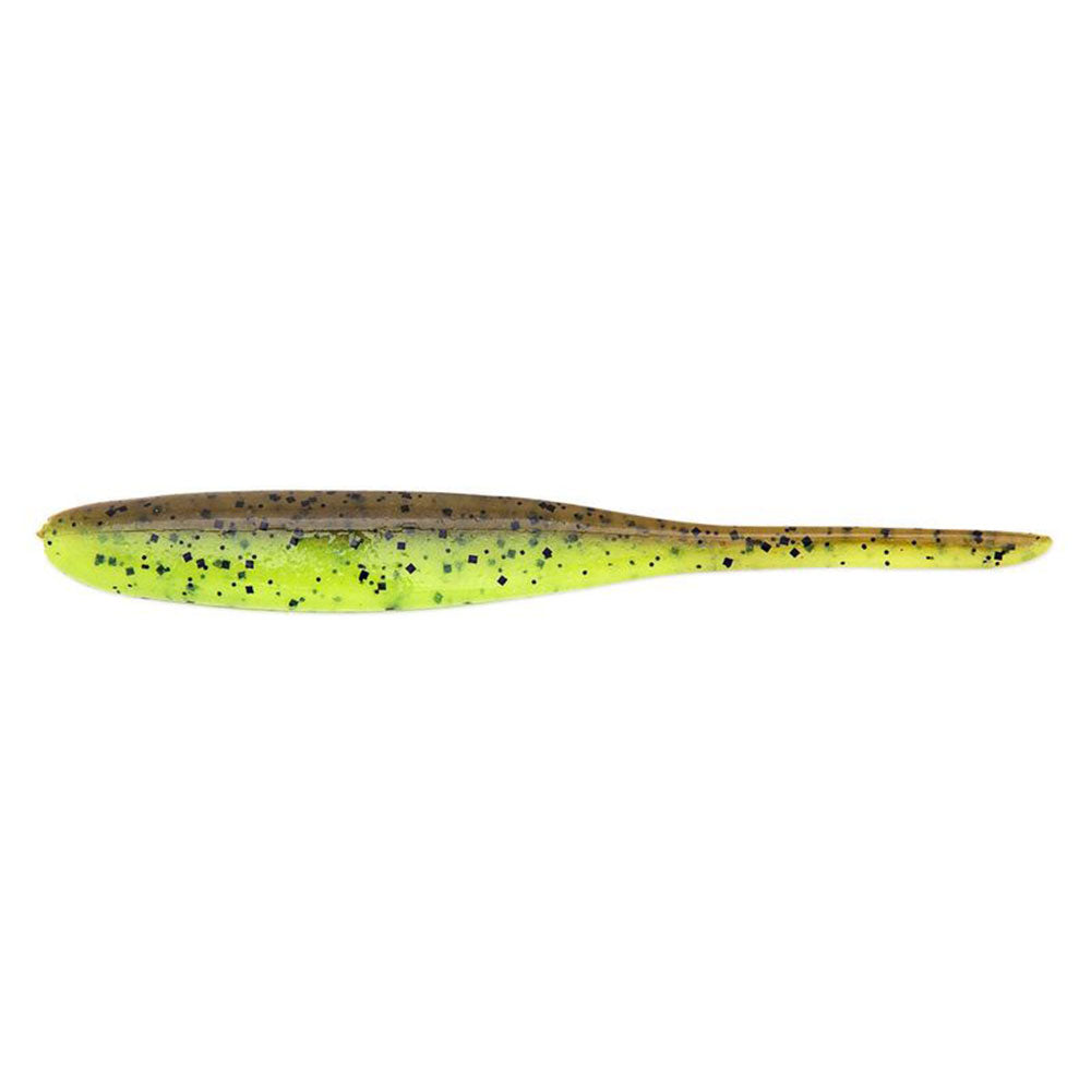 Keitech Shad Impact 4 10 cm Green Pumpkin Chartreuse