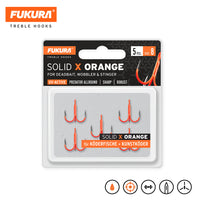 Bewertung von Marco für das Produkt Fukura Drillinge Solid X Orange | Treble Hooks 8