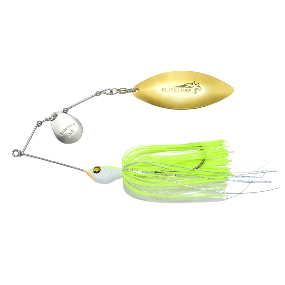 BIM Tackle Tiger Pike Spinnerbait White Chartreuse
