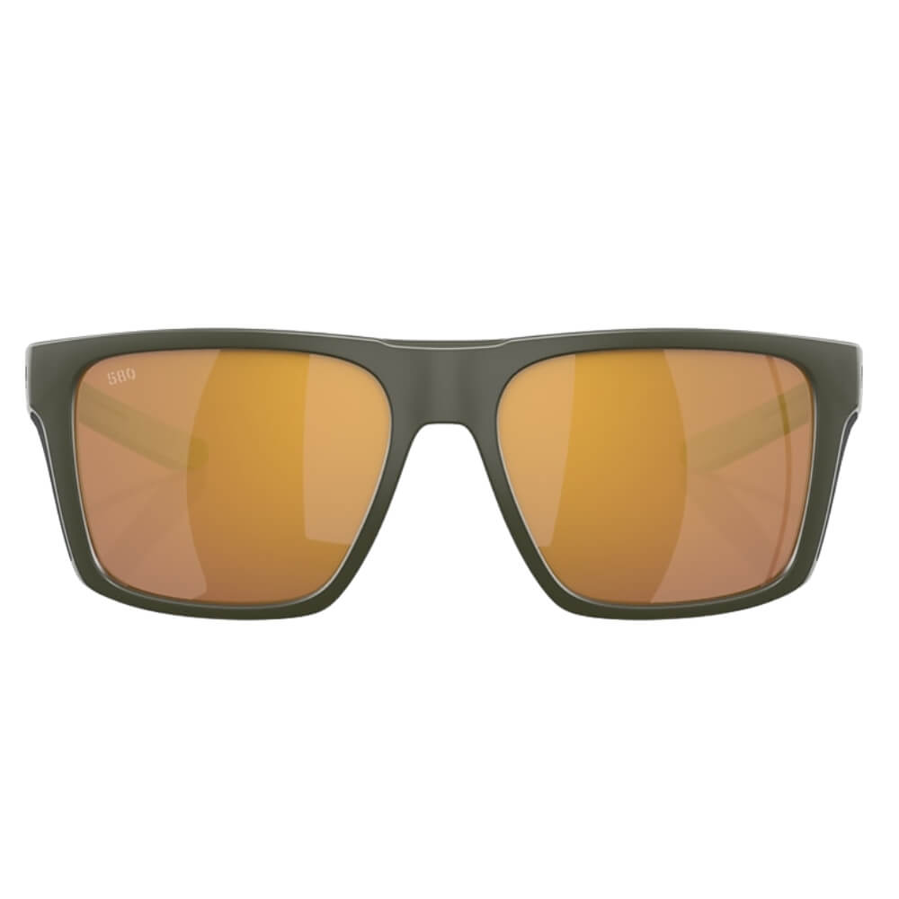 Costa Del Mar Lido (06S9104) 580G / Polarisationsbrille Matte Olive / Gold Front