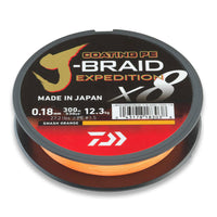 Bewertung von Kevin für das Produkt J-Braid Expedition X8 / 150 m Smash Orange / 0.16 mm  / 9.8 kg