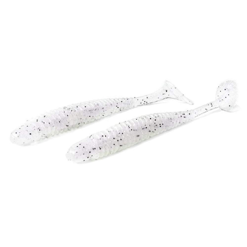 Noike Wobble Shad 4 10,2 cm Clear White Wakasagi