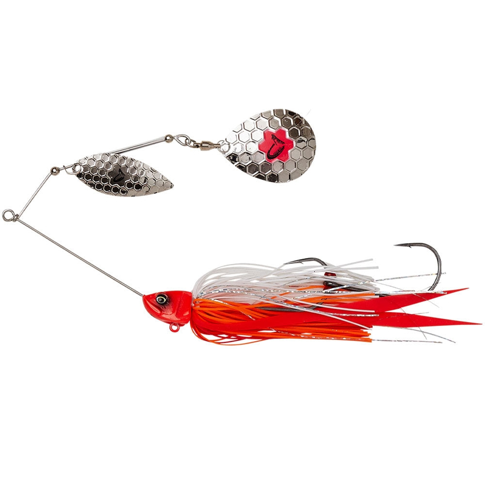 Savage Gear DaBush Spinnerbait 14 cm 21 g Red Head Silver