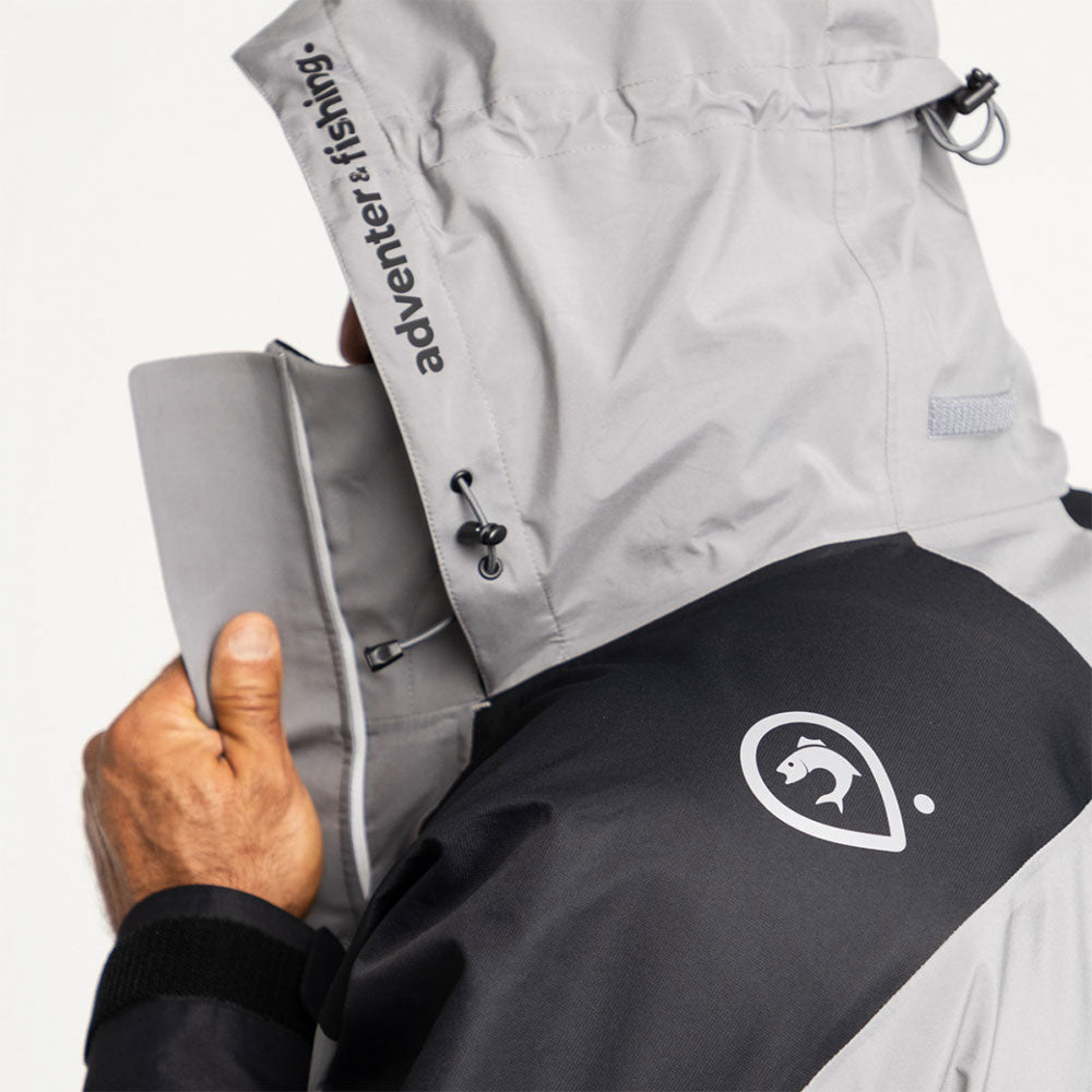 adventer fishing Membranjacke Steel Black M