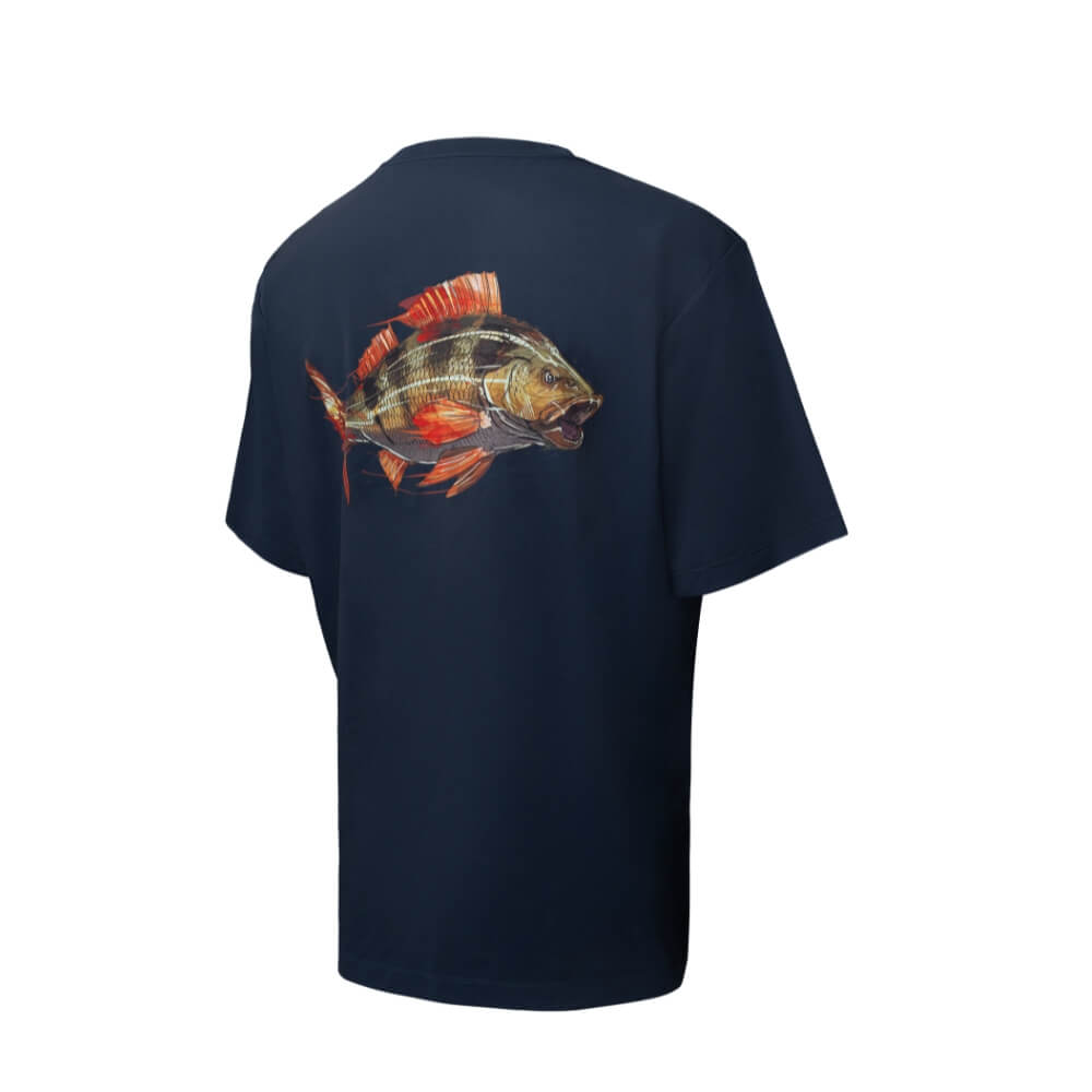 BKK Short Sleeve Casual Shirt Perch (Navy Blue)