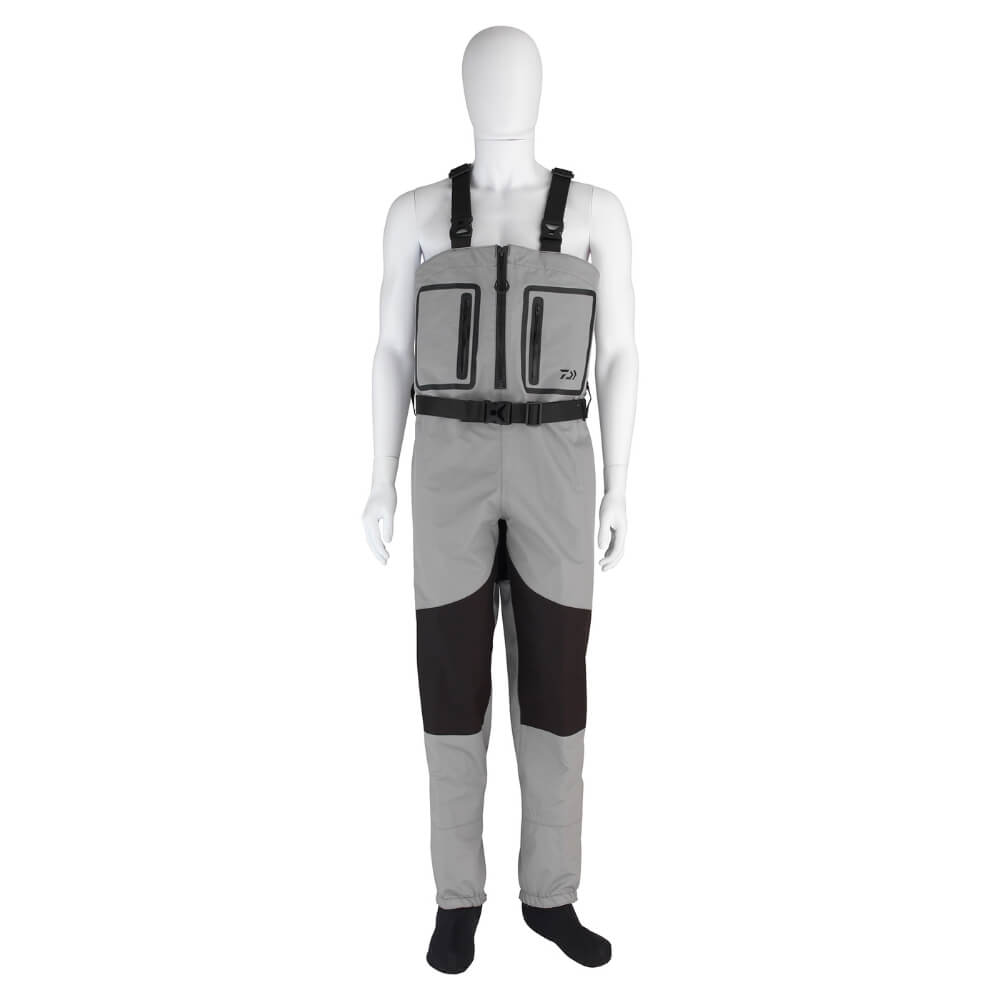 Daiwa D-VEC Breathable Zipped Waders Front