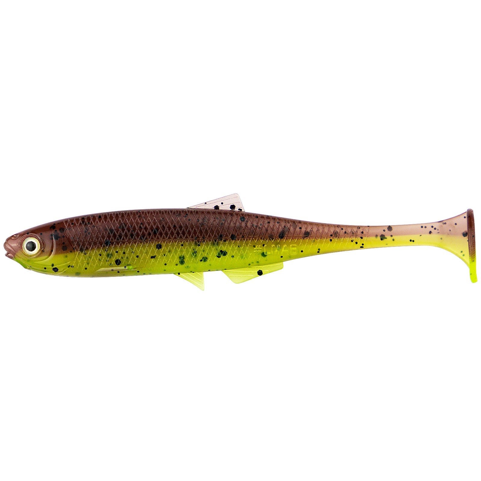 LMAB KFI Bleak Shad 9 cm KOeFI Green Pumpkin Chartreuse