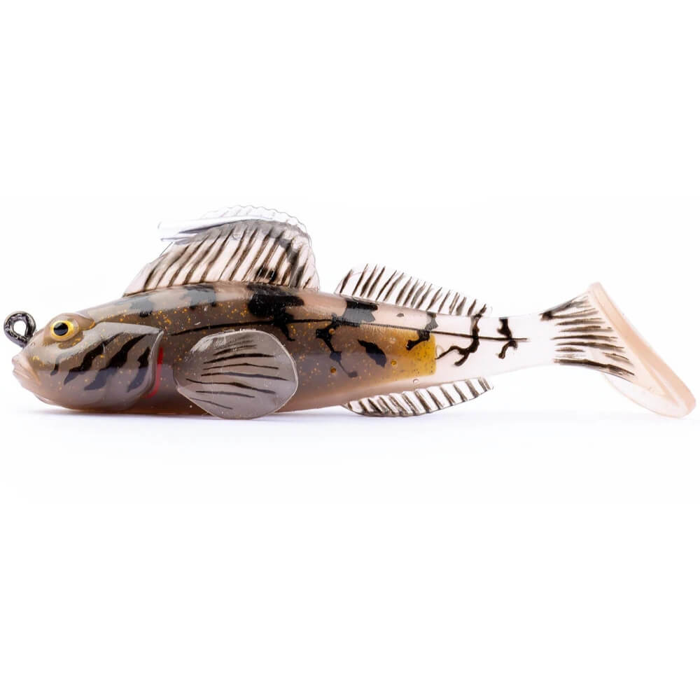 Live Target Rigged Goby 2.0 Brown/Chartreuse
