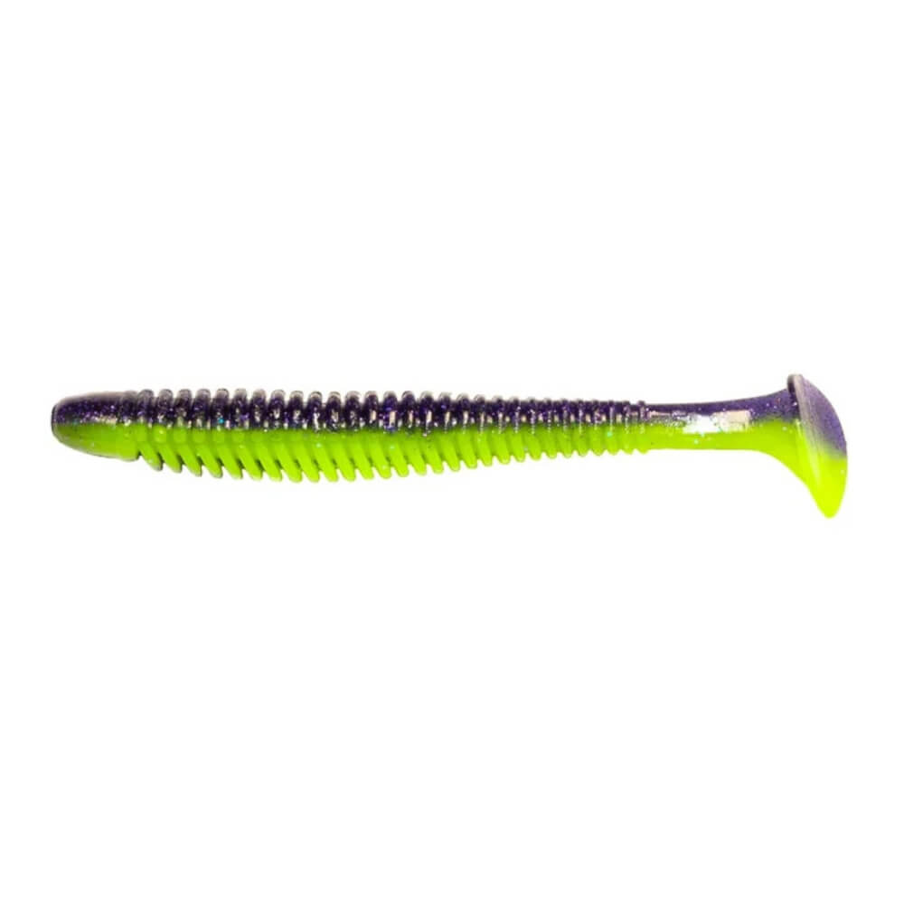 Noike Wobble Shad Purple Chartreuse