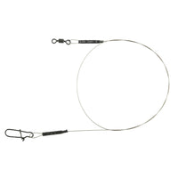Bewertung von Bernd für das Produkt Matte Black Leader 1x19 Wire 6.8 kg / 20 cm